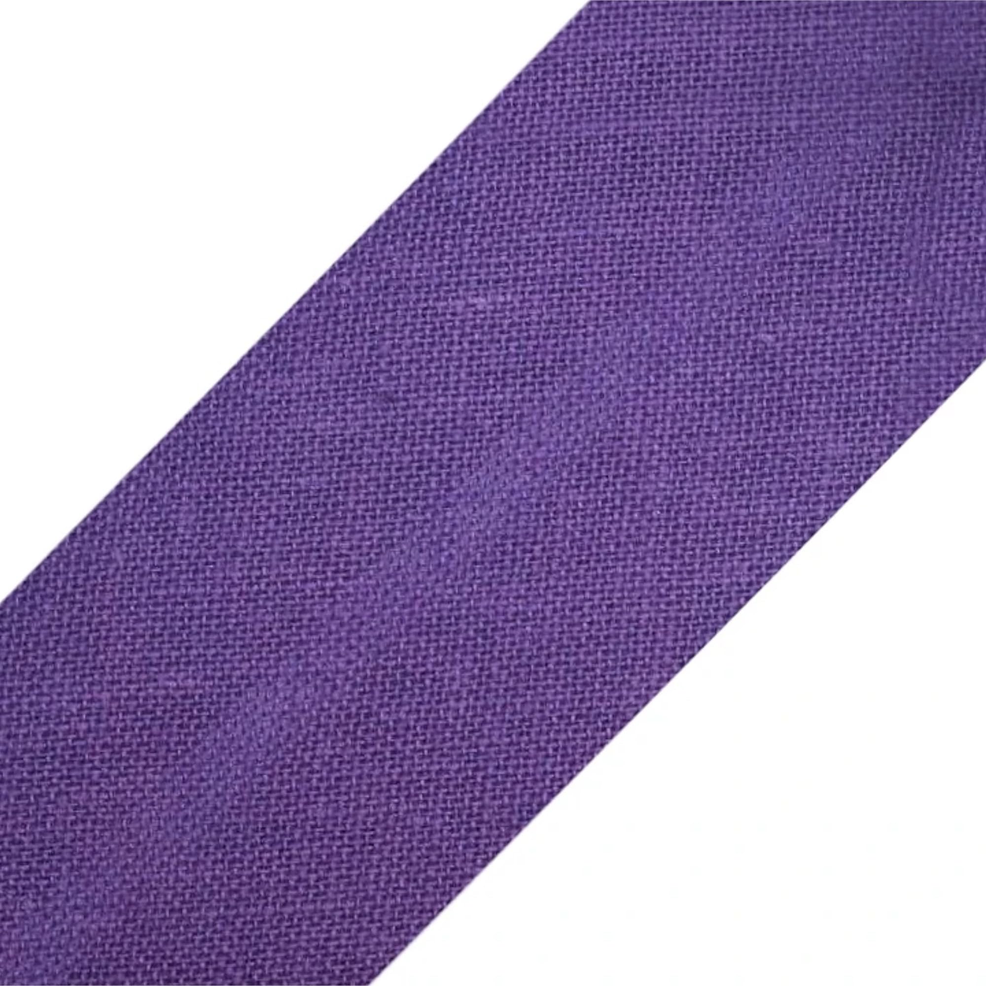 Biais violet foncé 20 mm coton 25m cyclingcolors pour couture