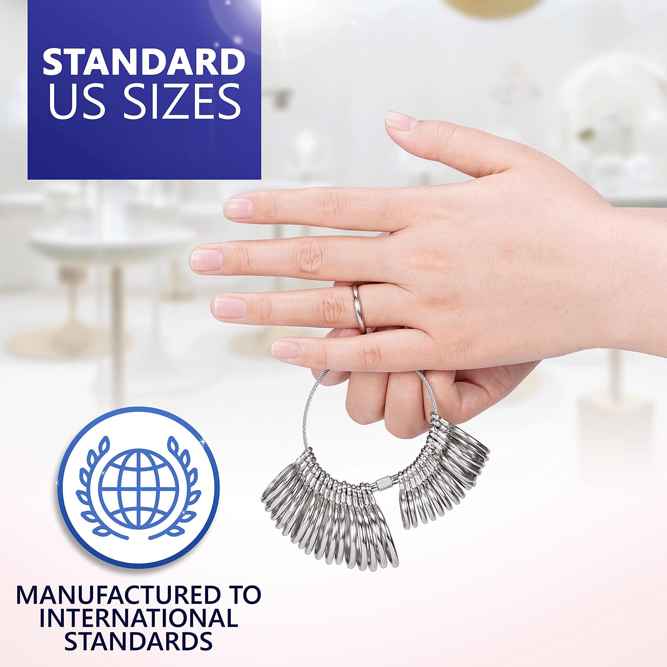 Buy Ring Sizer Gauge Set Includes Invisible Fitter and Adjuster