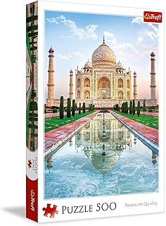 Trefl Taj Mahal Puzzle 500 Elementów o Wysokiej Jakości Nadruku dla Dorosłych i Dzieci od 10 lat