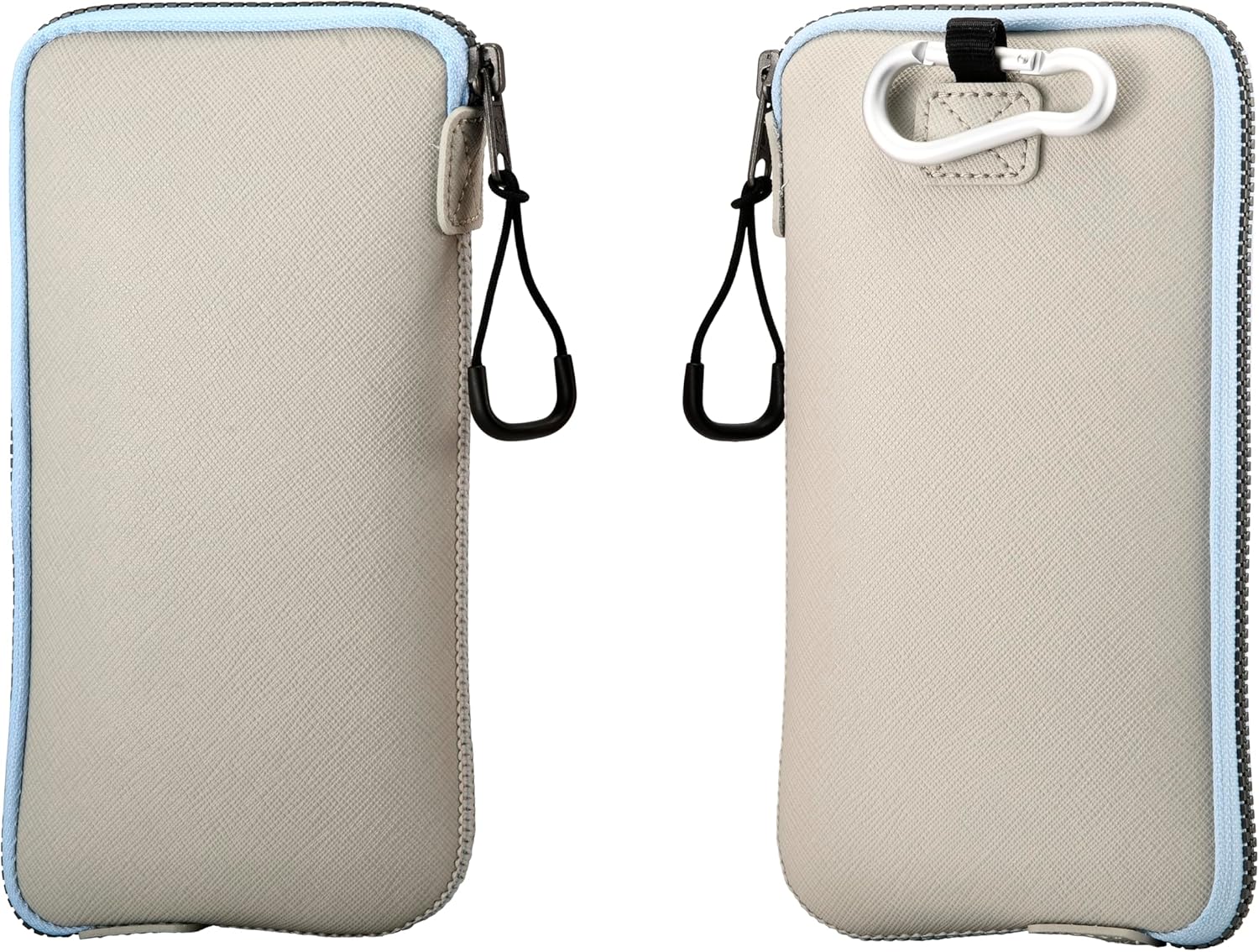 OneJoy Phone Sleeve Lightweight Cell Phone Pouch for Mobile Protection, Slim Fit and Durable, with Clip-on for Easy Carrying, Enough for 6.1" to 6.9" Cellphone [ Beige ]