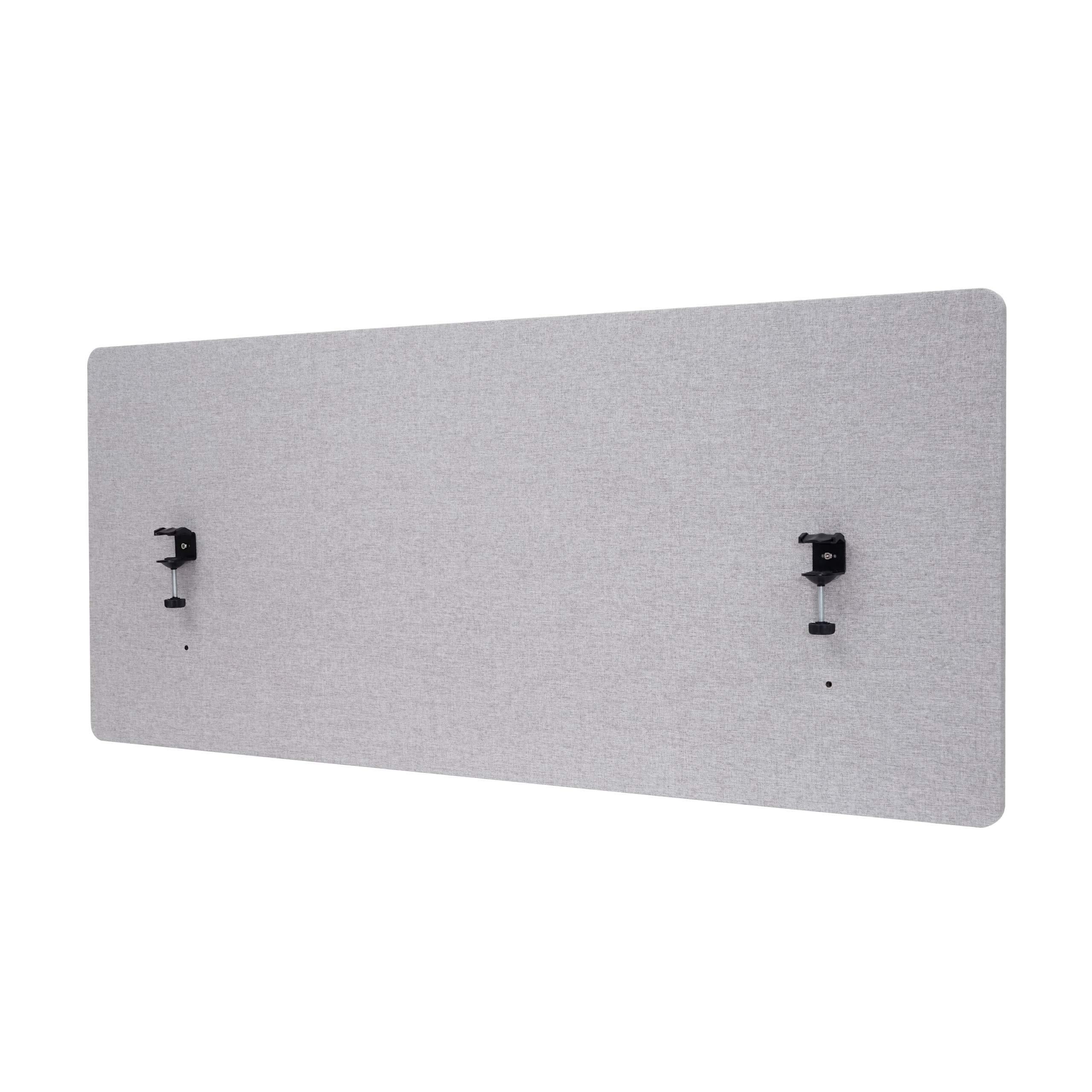 Paroi de séparation acoustique HWC-G75 tissu 140x60cm gris