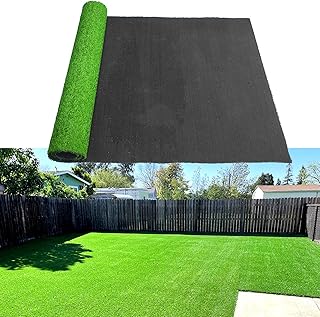Artificial Grass Turf Rug 5 Feet x 8 Feet Reusable Dog Grass Mat with Drainage Holes Realistic Sy...