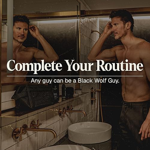 Miniatura 6 de Black Wolf Limpiador facial en polvo de carbón para hombre 5 onzas líquidas limpiador facial elimina impurezas no deseadas de tu piel y alivia la