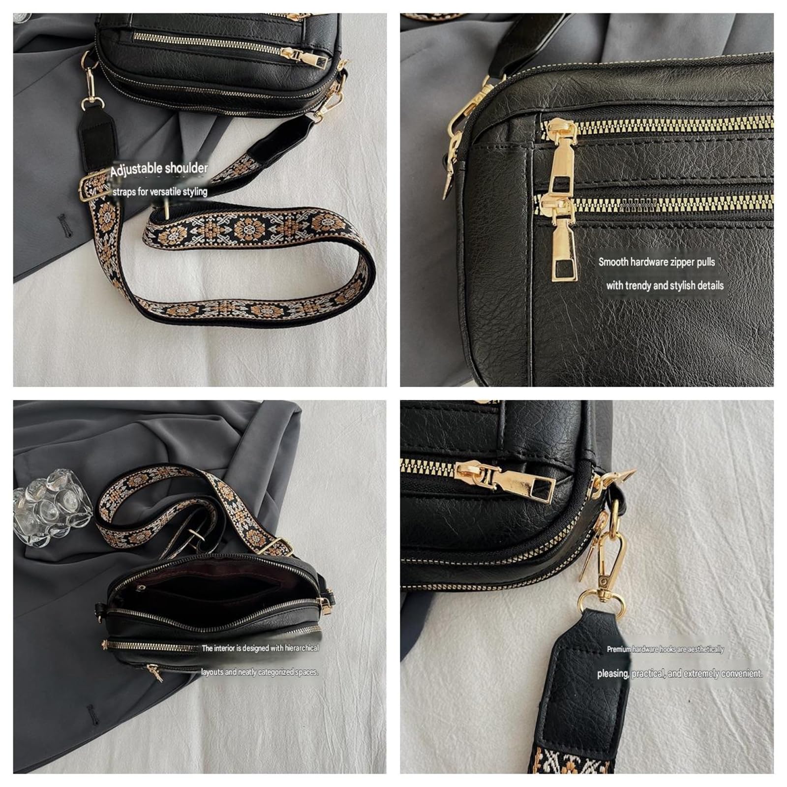 Borsa A Tracolla da Donna Singola alla Moda Pendolare Versatile-Marrone
