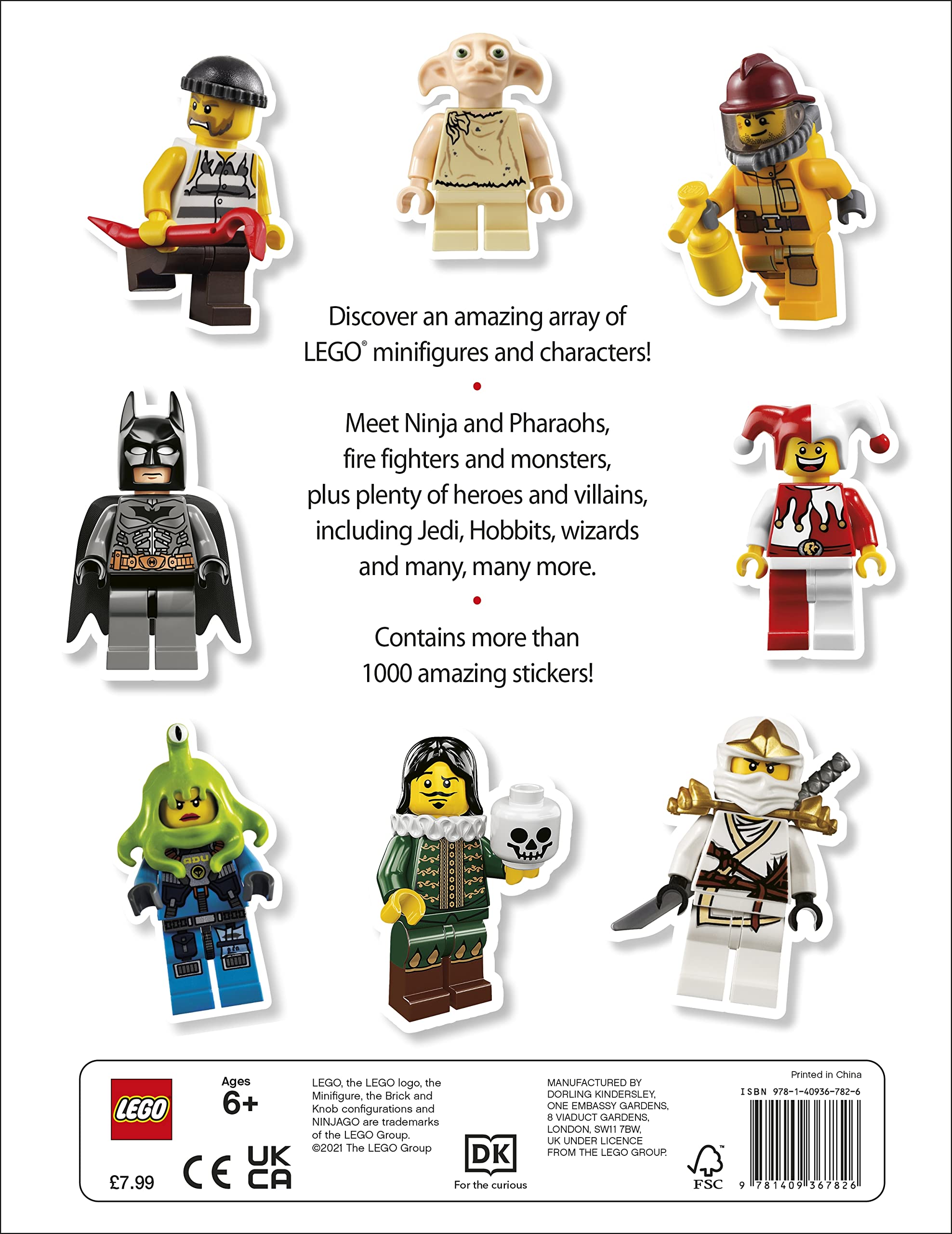 lego minifigure sticker book