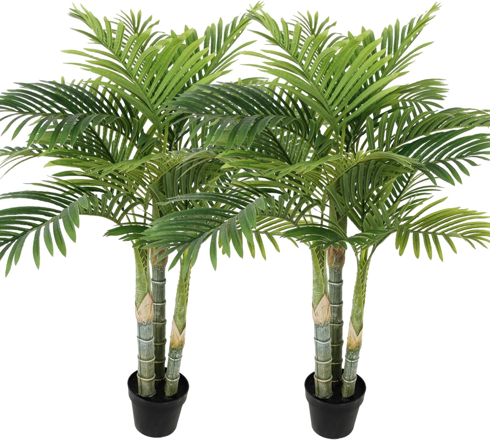Grand Palmier Aréca Artificiel 110cm Avec Pot - Vert Multicouleur