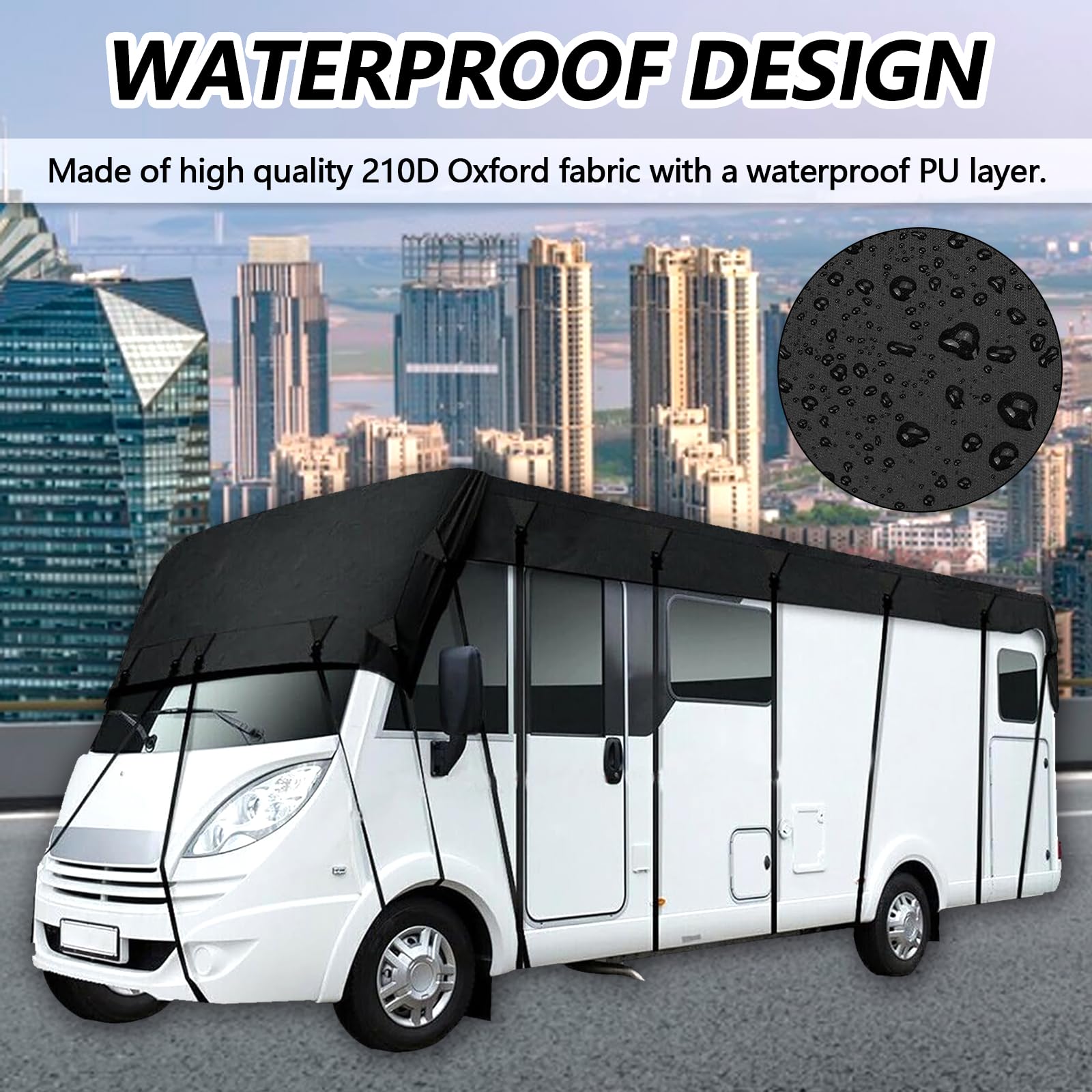 Copertura Per Camper 210D - 8.5x3m, Impermeabile, UV Resistente, Con Cinghie - Foto 2