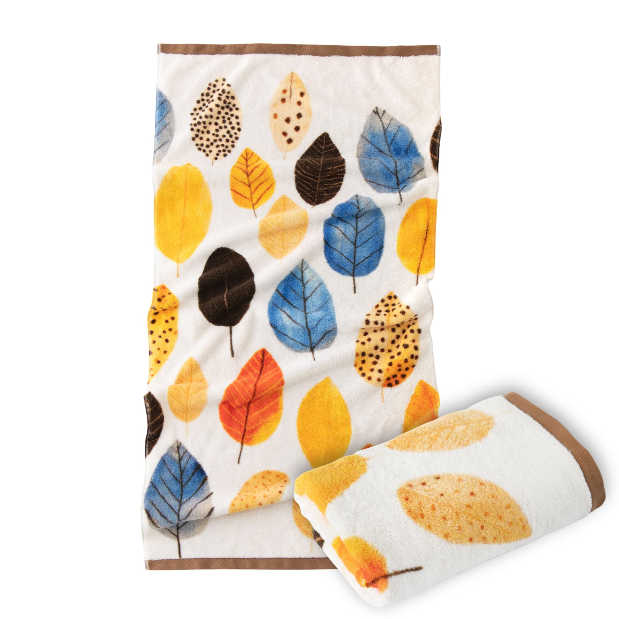 ZWOLTEX - Ręczniki PREMIUM ART Design - AUTUMN, Duży ręcznik z nadrukiem 70x140 cm, Ręcznik kąpielowy wykonany ze 100% bawełny organicznej 650 g, z certyfikatem GOTS, miękki i chłonny