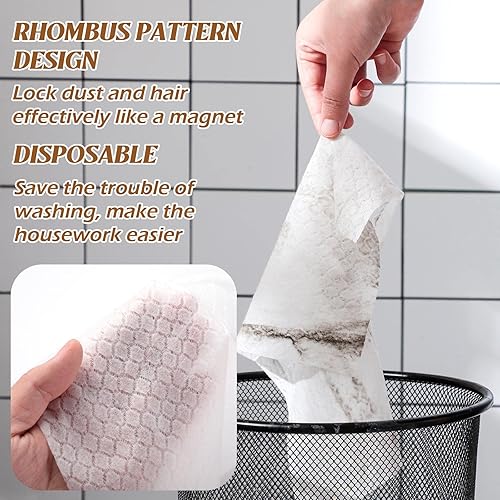 Miniatura 4 de Hoolerry Paños de barrido en seco, repuestos para trapeador seco, paños de limpieza desechables, almohadillas electrostáticas para el suelo, 11.81 x