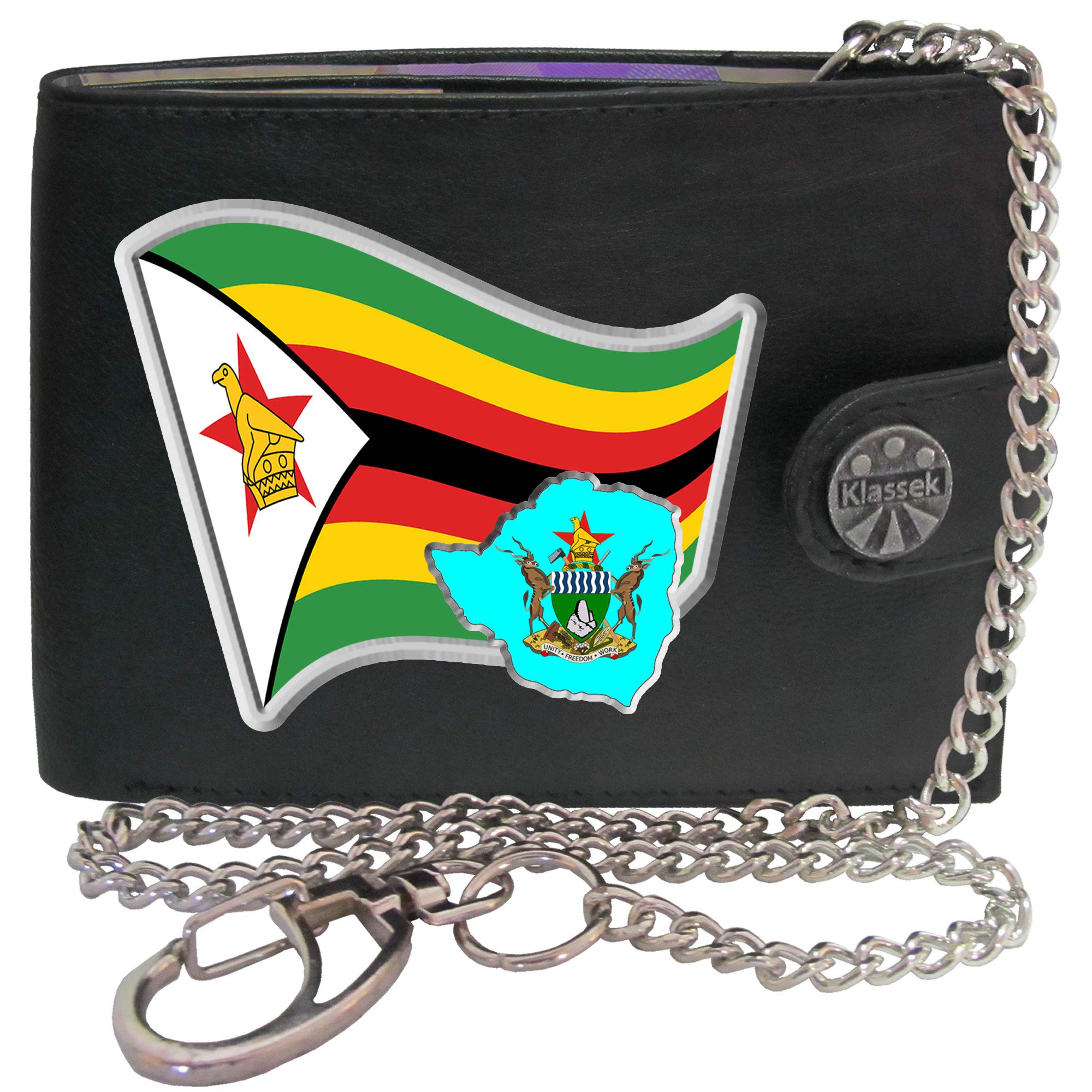 Buy Zimbabwe Zimbabwean and Coat of Arms COA KLASSEK Mens Wallet with