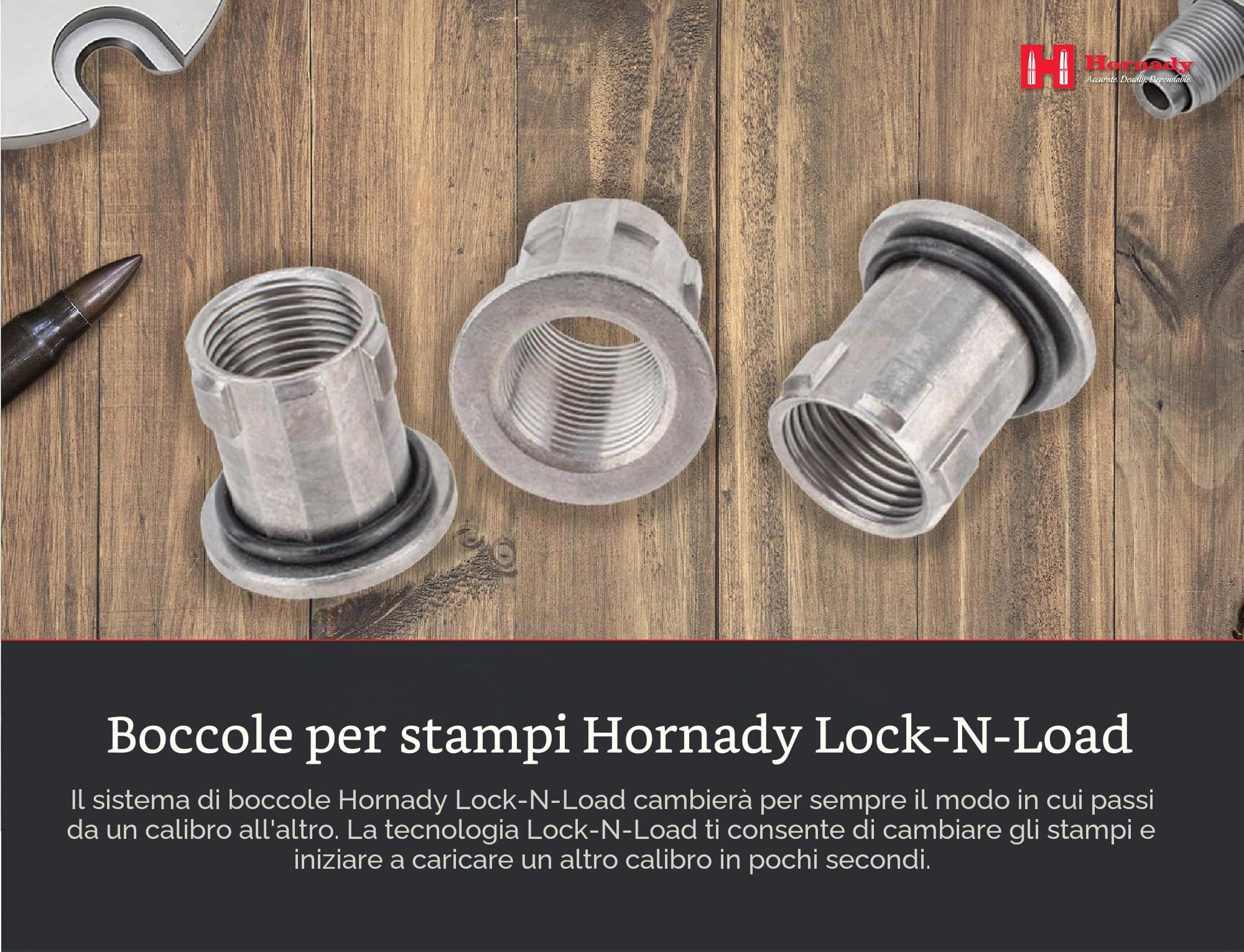 Hornady Lock N Load - Boccole e Kit di conversione