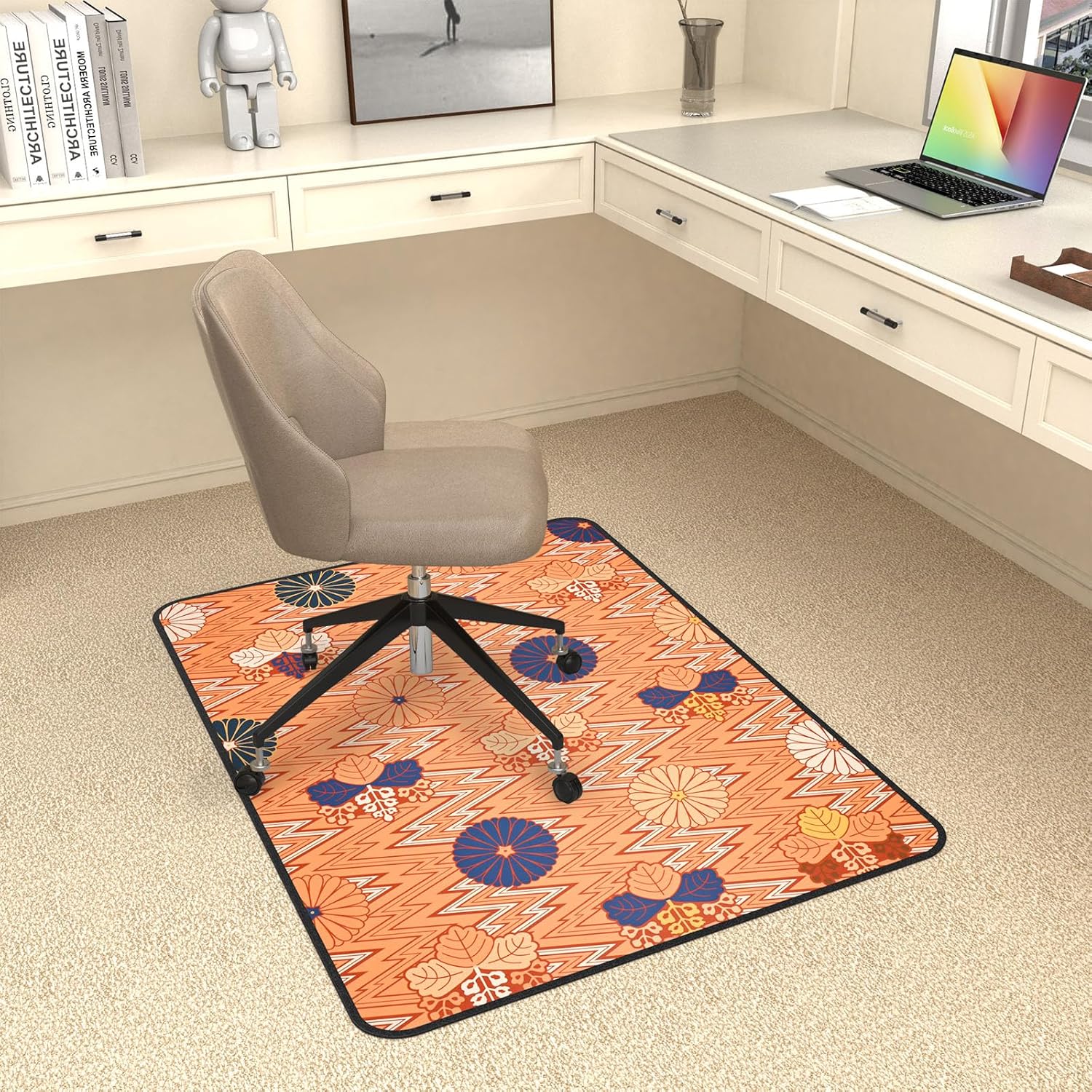 Mapuon Heavy Duty Desk Chair Mat for Carpet & Hardwood