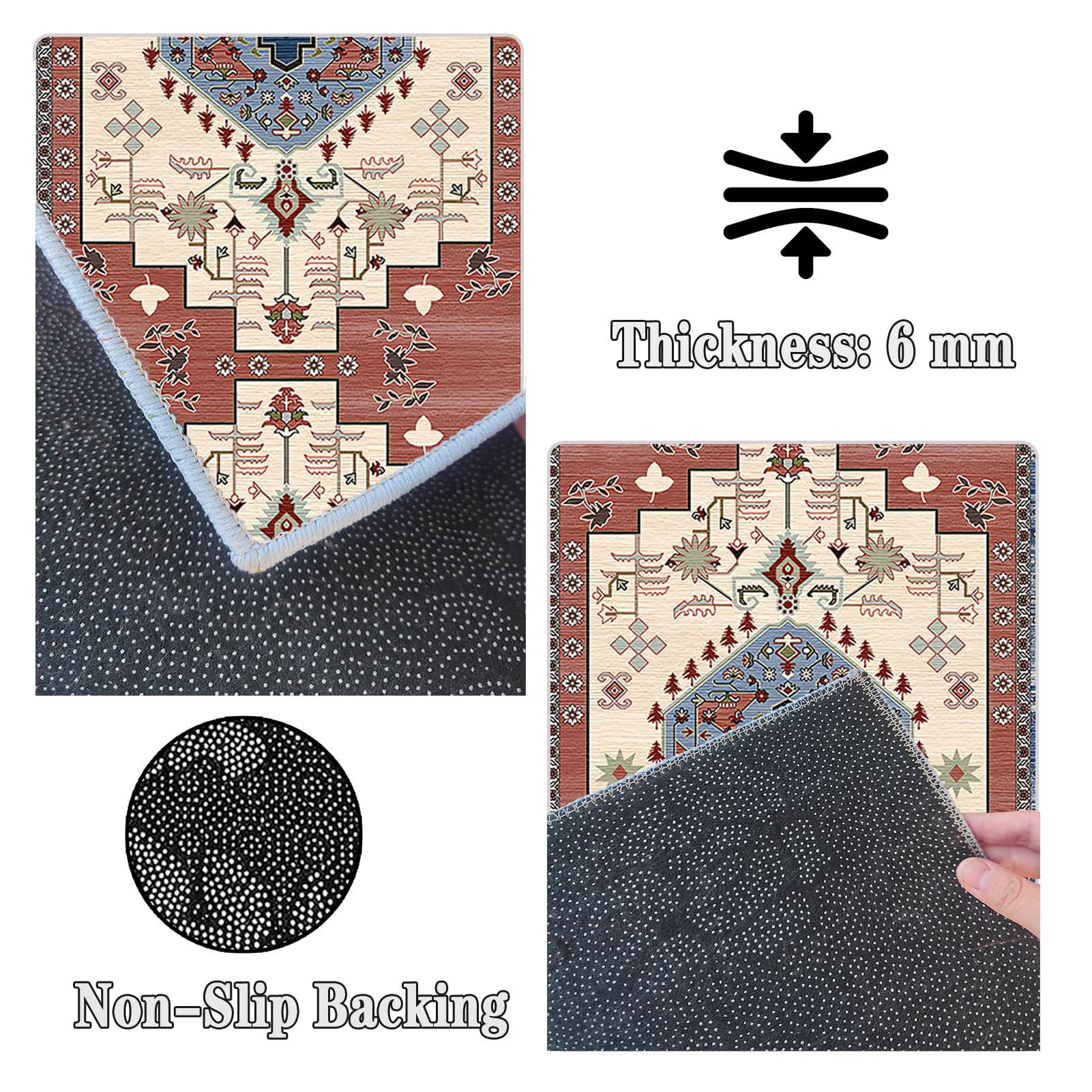 Tapis de Couloir Long, Tapis pour Cuisine Devant évier 90 x 450 cm