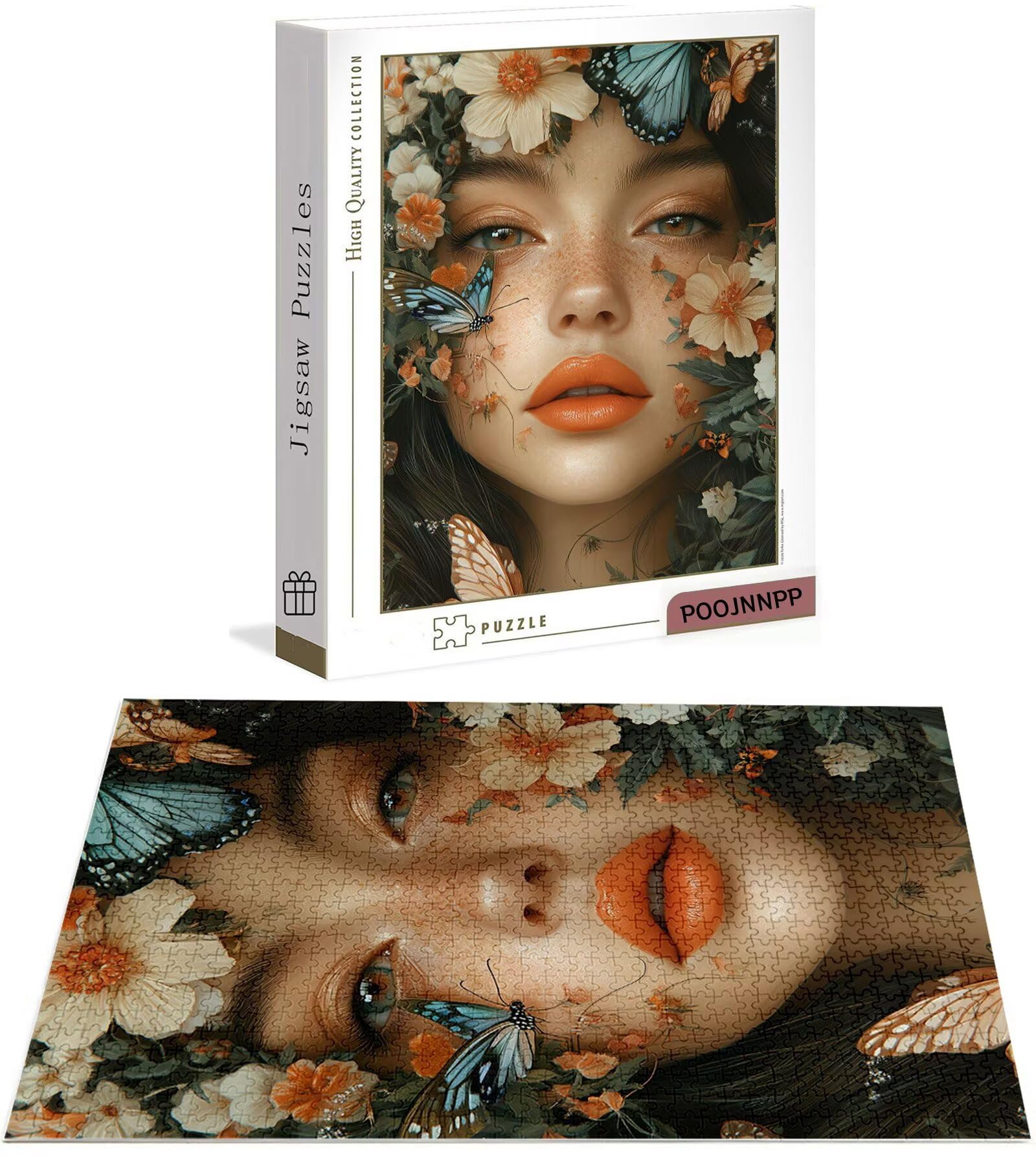 Puzzle 3000 Pezzi per Adulti, Puzzle Farfalla in Legno per Adulti, Puzzles Ragazza Impegnativi, Giochi Educativo per Famiglie, Rompecapo con Scatola per Decorazioni Casa, Donna Regalo di Natale B-8799