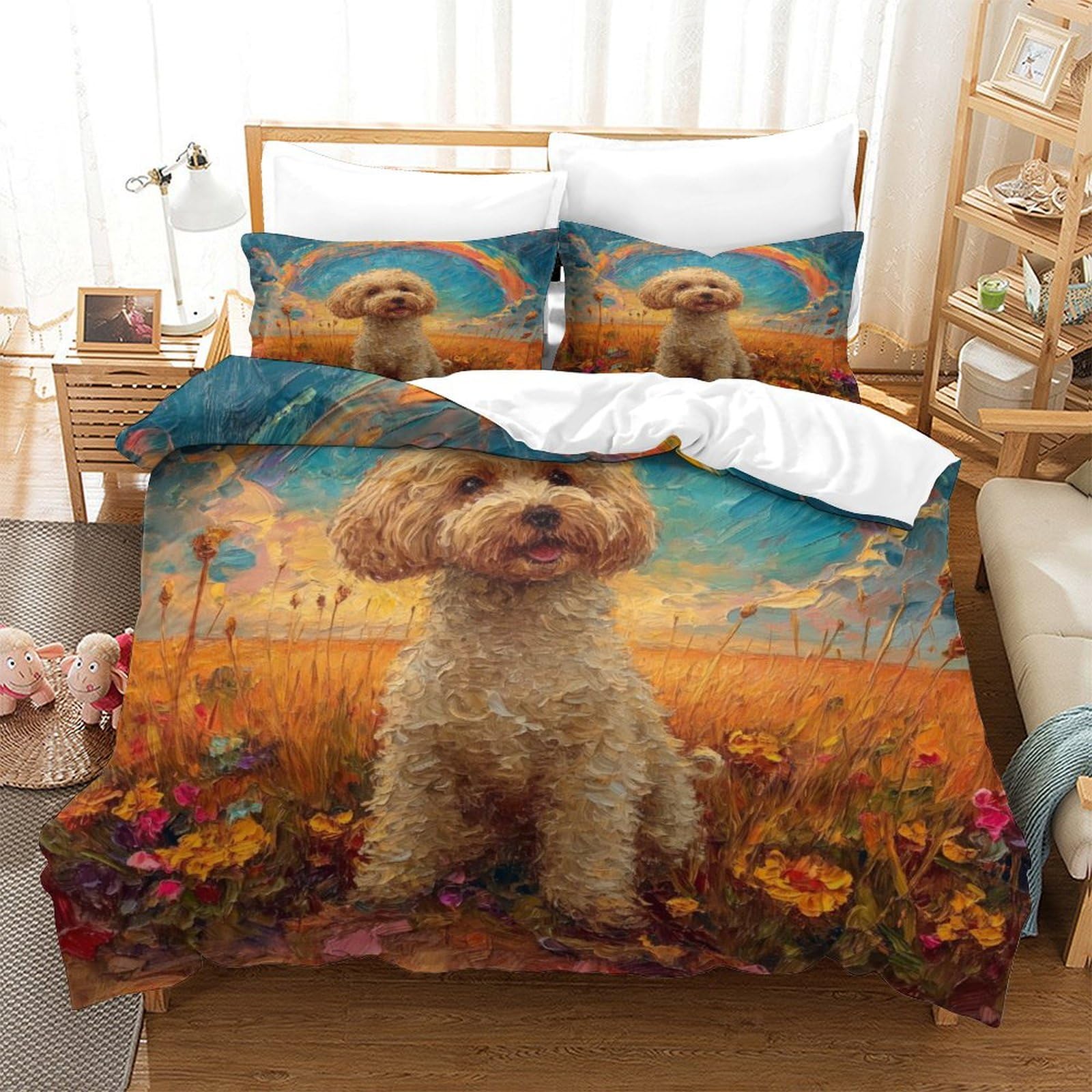 Housse de couette Shih Tzu hypoallergénique contre les allergies
