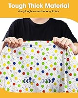 Vista 3 de Mantel de Mesa de Plástico Rectangular con Globos de Cumpleaños, Paquete de 4, Mantel de 54''×108'' para Mesas de 6 pies, Mantel para Uso Globo