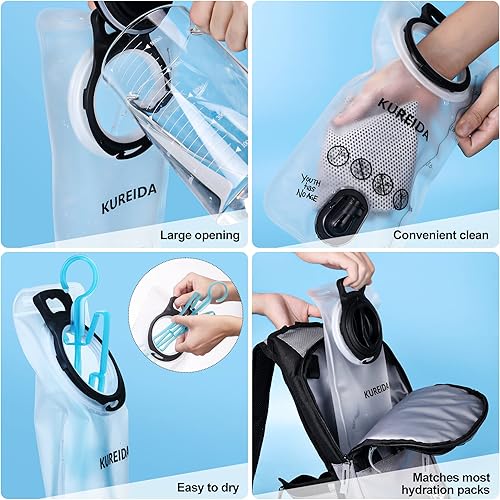 Miniatura 6 de Hydration Bladder 2 Liter, BPA Free Water Bladder for Hiking Backpack Water Storage Bag with Insulated Tube, Hydration Backpack Replacement for