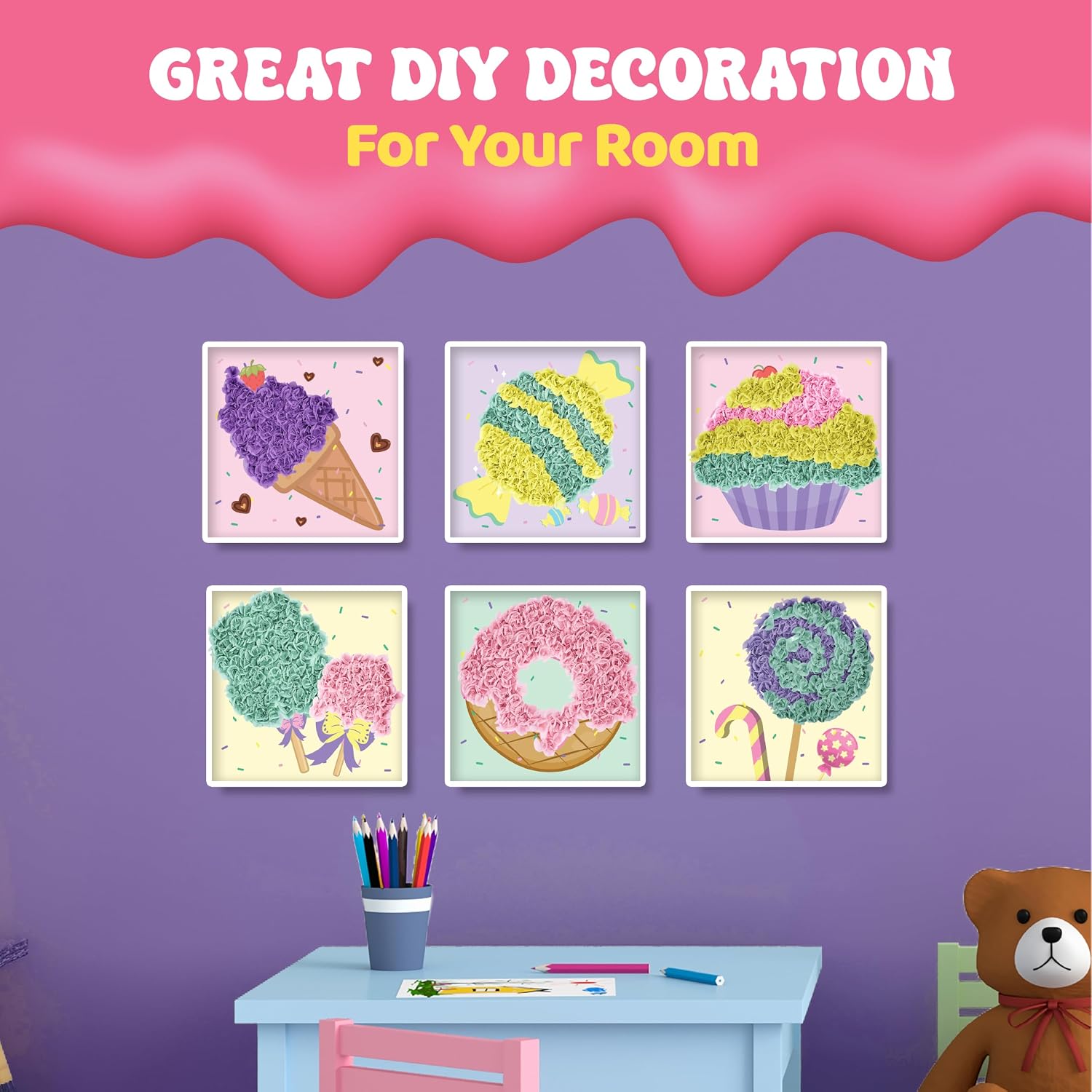 Jackinthebox Poke Art Candyland Crafts Kits
