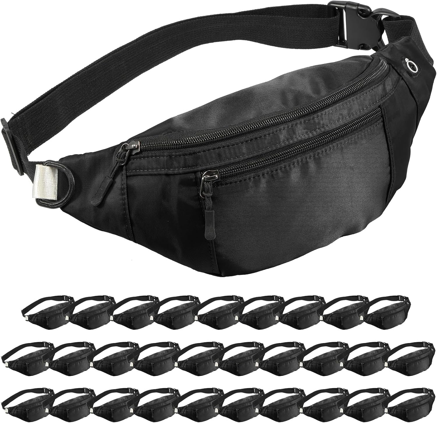 Crossbody-Gürteltasche, große Kapazität, Hüfttasche mit versteckten Reißverschlusstaschen, verstellbarer Riemen, Bauchtasche, wasserdicht, Oxford-Stoff, Reise-Gürteltasche für Outdoor, Einkaufen