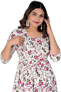 jikonet Women's Cotton, Rayon Maternity Gown Feeding Kurti-picture-44