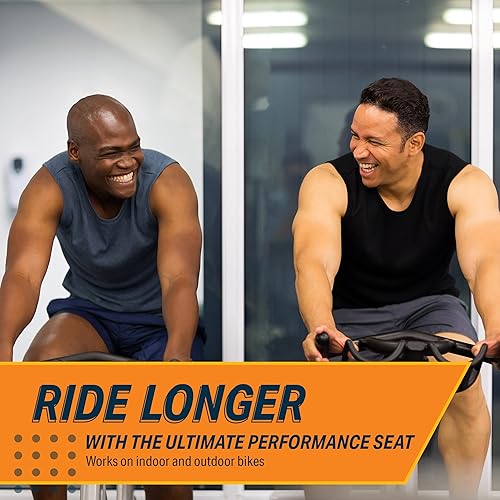 Miniatura 8 de Bikeroo Narrow Nose Road Bike Saddle - Chafe Rub Reduction for Comfort, Flexibility for Street Riding Commuting Stationary Bike Exercise