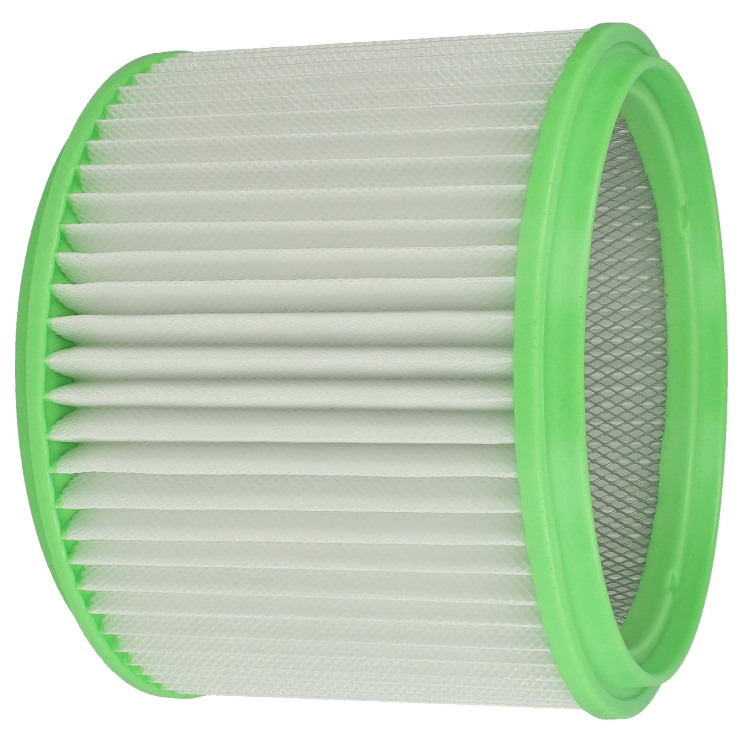vhbw 3x filtro a pieghe piatte compatibile con Gisowatt ASS 20-35, ASS 20 35 Brico Phenix, ASS 35, ASS 20 aspirapolvere - bianco/verde