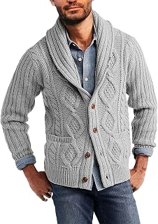 Amazon.co.uk: Men's Cardigans - Grey 