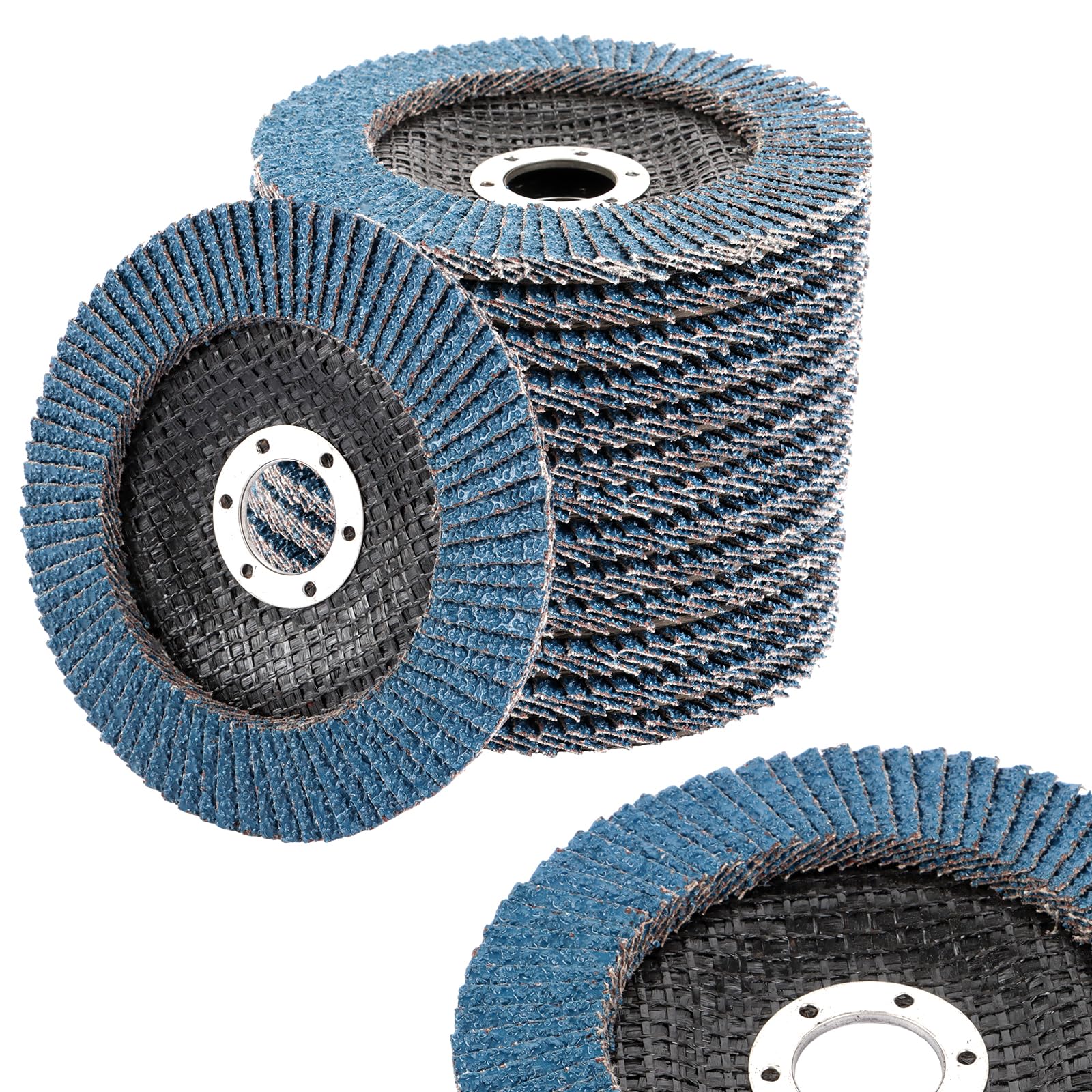 MIVIDE 15 Pcs Disques à Lamelles 125 mm Grain 40, Disques Abrasifs à Lamelles, Disque de Meulage en Acier, Disque de Décapage pour Enlever Ebavure, Polissage, Rouille, Finition