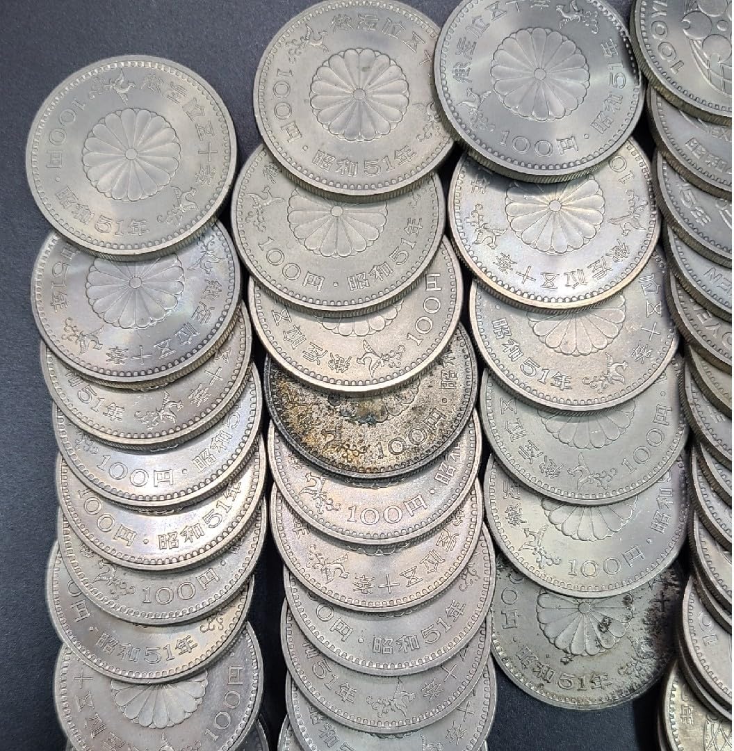 3点おまとめ 旧硬貨 記念硬貨 100円銀貨 50枚セット 稲穂 記念貨幣 (67055