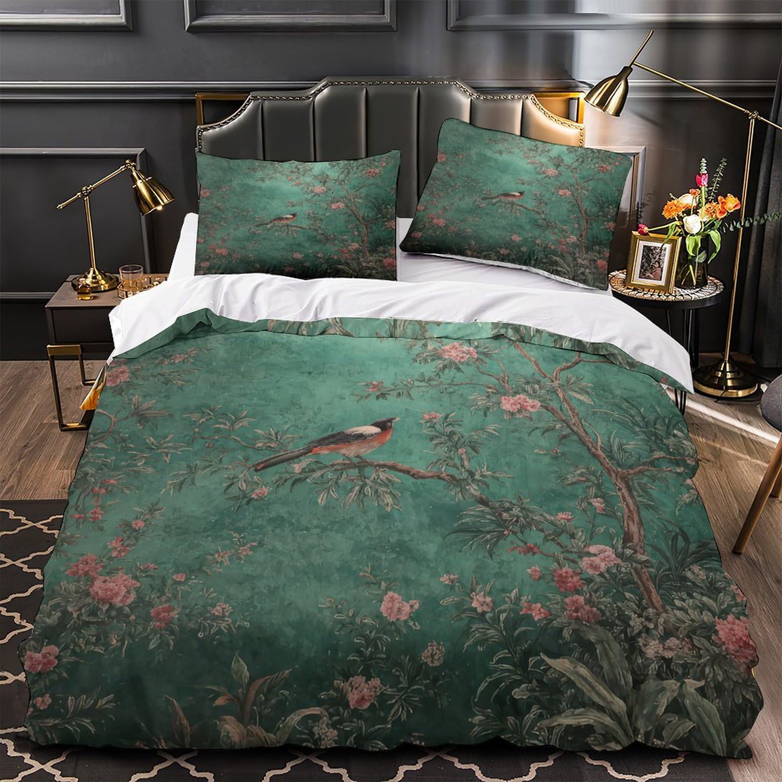 Housse de couette microfibre hypoallergique 140x200 cm avec fermeture éclair