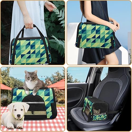 Miniatura 7 de Pet Carrier Bag Travel Carrier for Cats Dogs Puppy Comfort Portable Pet Bag Waterproof & Durable Retro Pattern