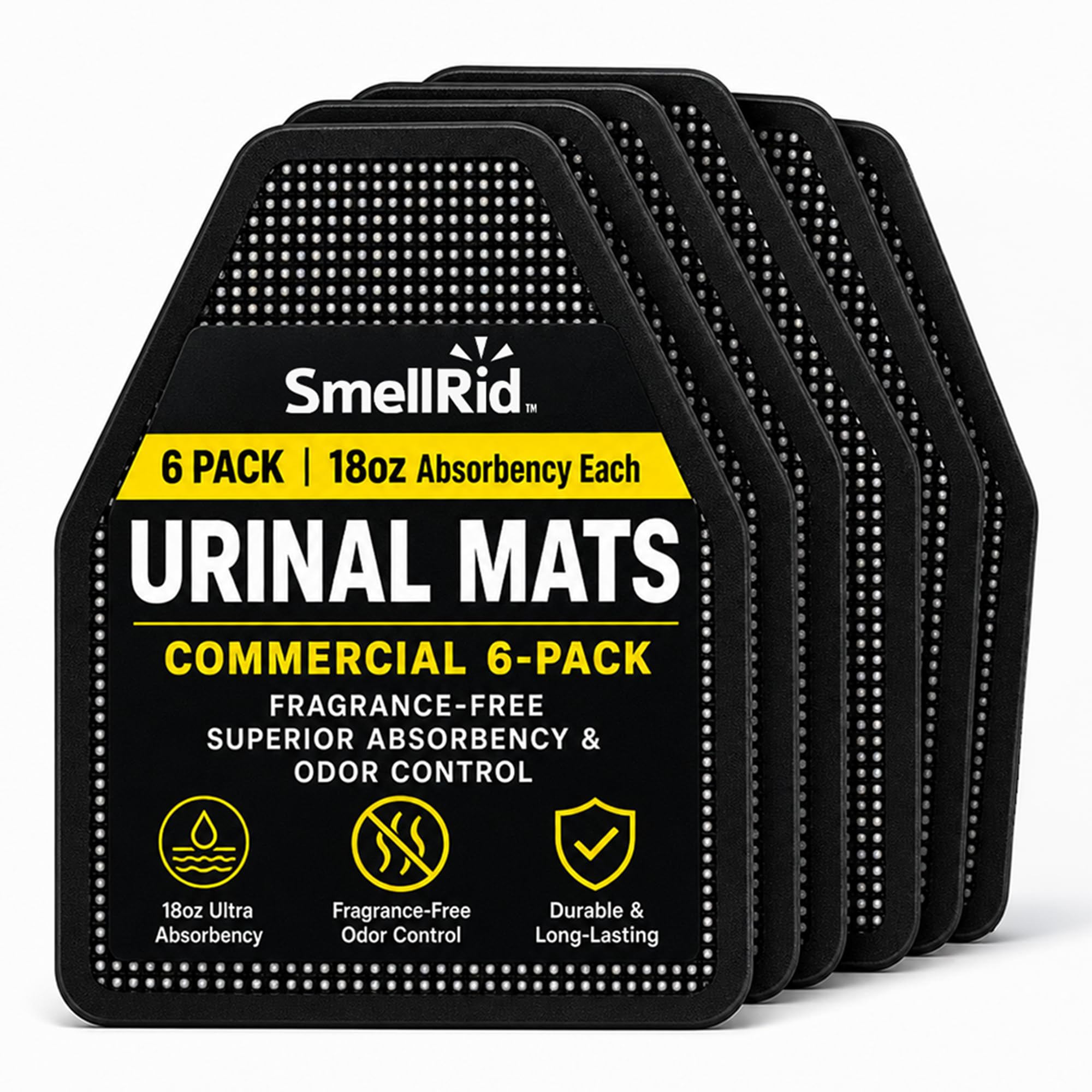 Alfombrilla para urinario IMTEK Ambiental 60197 Sanitro de 22x22 pulgadas pack de 6 unidades