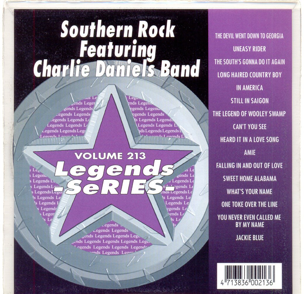 Southern Rock Featuring Charlie Daniels Band Karaoke Disc - Legends Series CDG