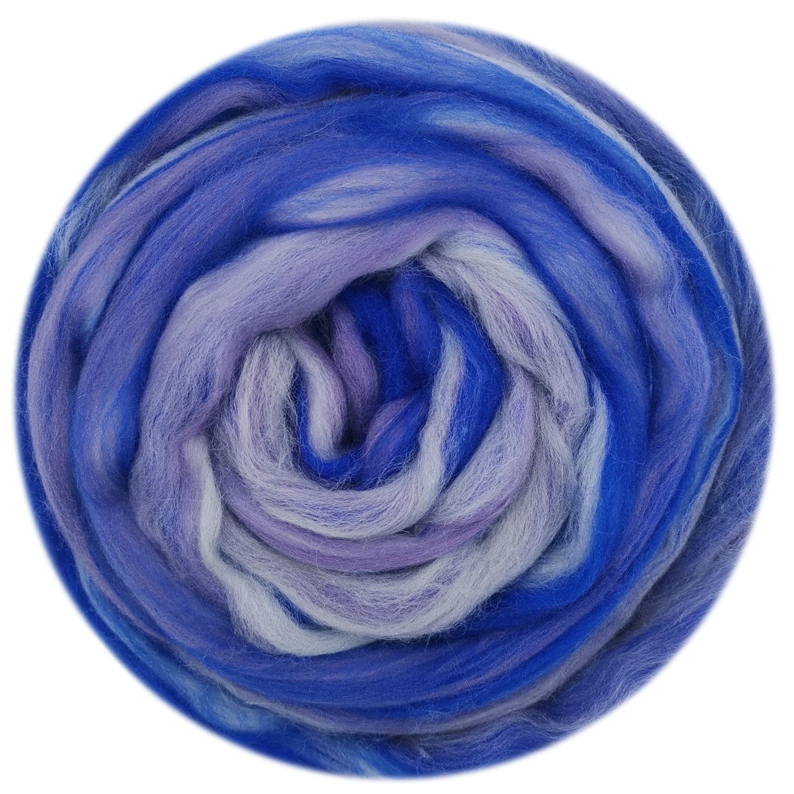 50G Blended Felting Wool - 24 Options for Needle Felting Kit - 19 Microns Fast to Felt (10)
