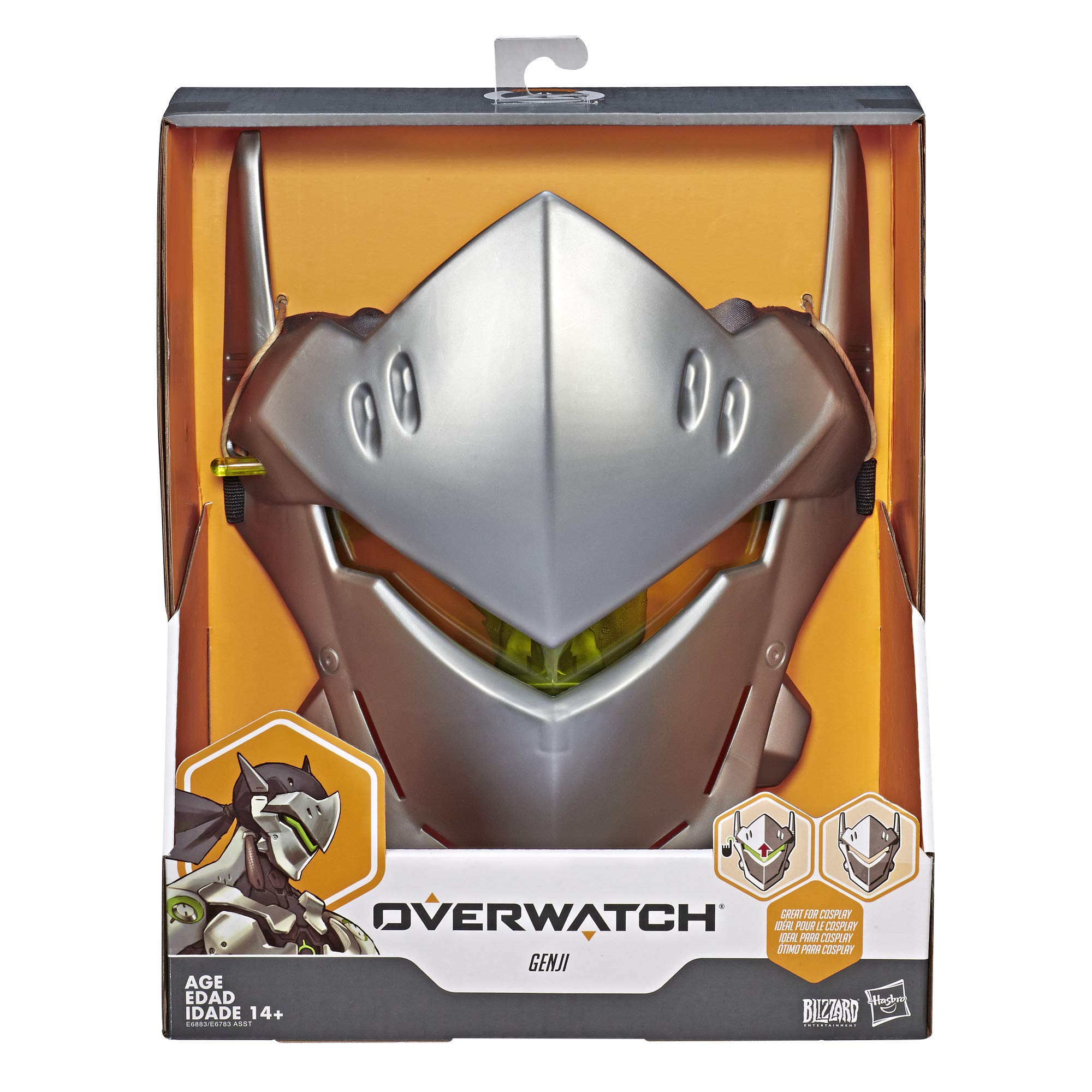 オーバーウォッチ　ゲンジ　キャラクターのマスク Amazon.com: Hasbro Overwatch Genji Roleplay Mask with Flip-Up