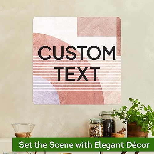 Miniatura 719 de My Sign Center - Letrero personalizado, 11 colores de fuente, 13 estilos de fuente, 4 opciones de agujero, 22 tamaños, 8 x 32 pulgadas, sin óxido,