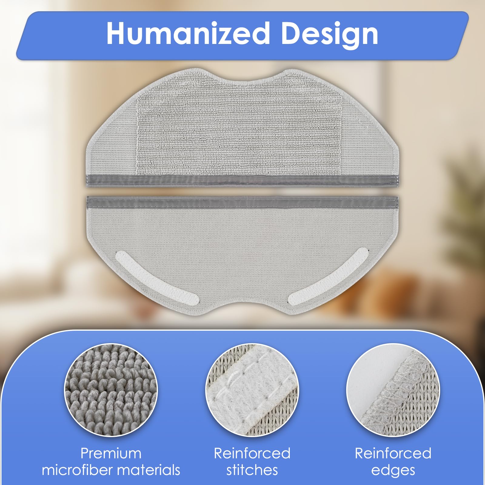 (2 adet) H40/ S40C yedek silme pedi, Xiaomi H40/ S40C robot elektrikli süpürge, silme pedi, yedek aksesuar, yıkanabilir silme bezleri