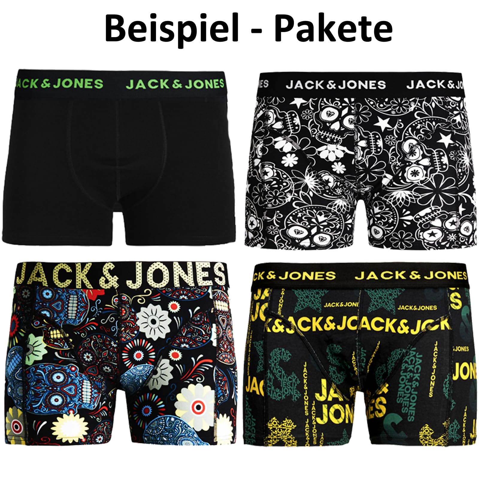 Jack Jones Bokserki bokserki, 4 pary, różne kolory