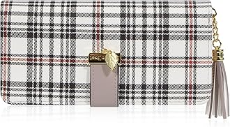 Pomelo BestWomen Wallets RFID Ladies Purses with Multiple Card Slots and Roomy Compartment (Checkerboard)