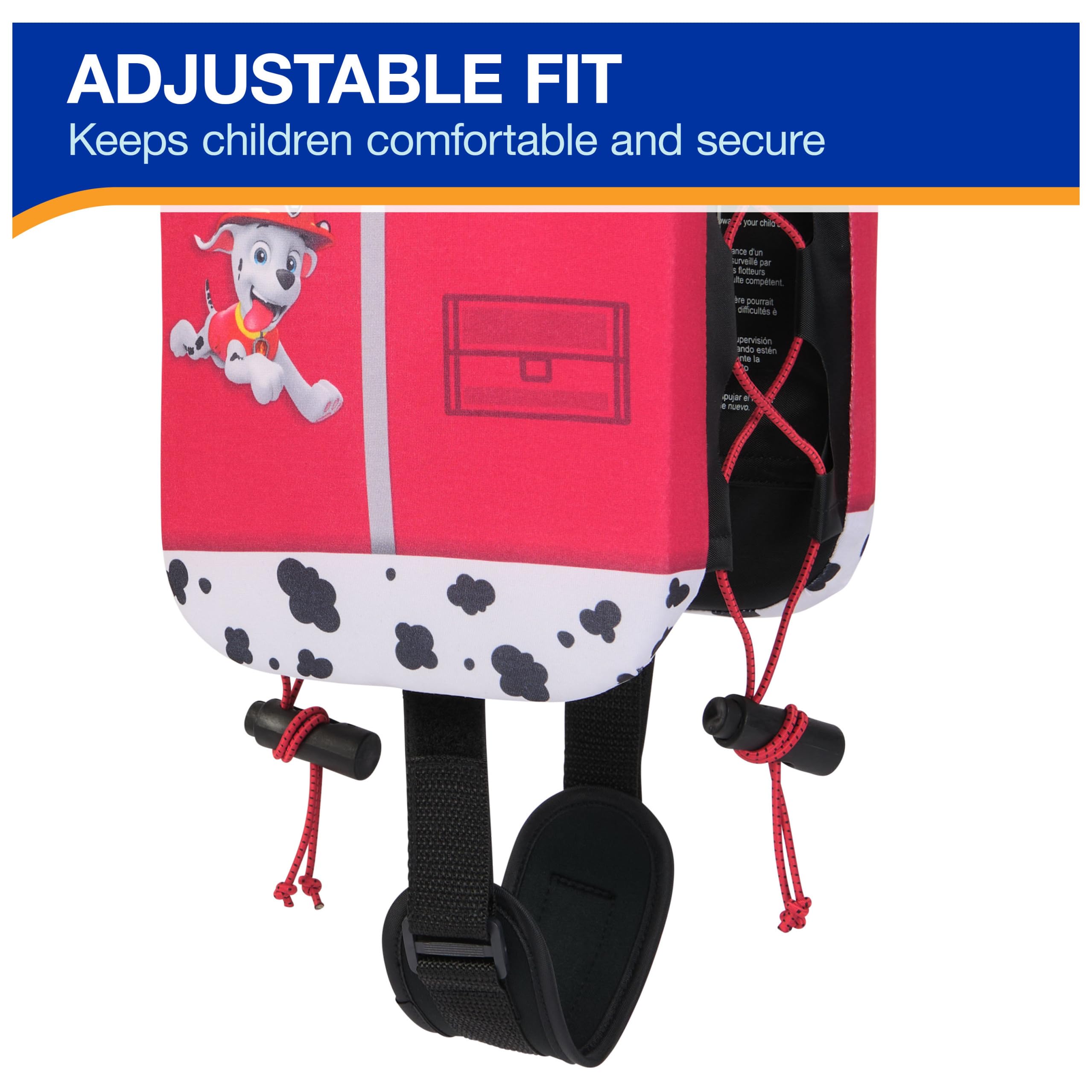SwimWays Paw Patrol Power Swimr - Chaleco de natación para niños con Flotador de Piscina Ajustable para Entrenamiento de natación, Talla M