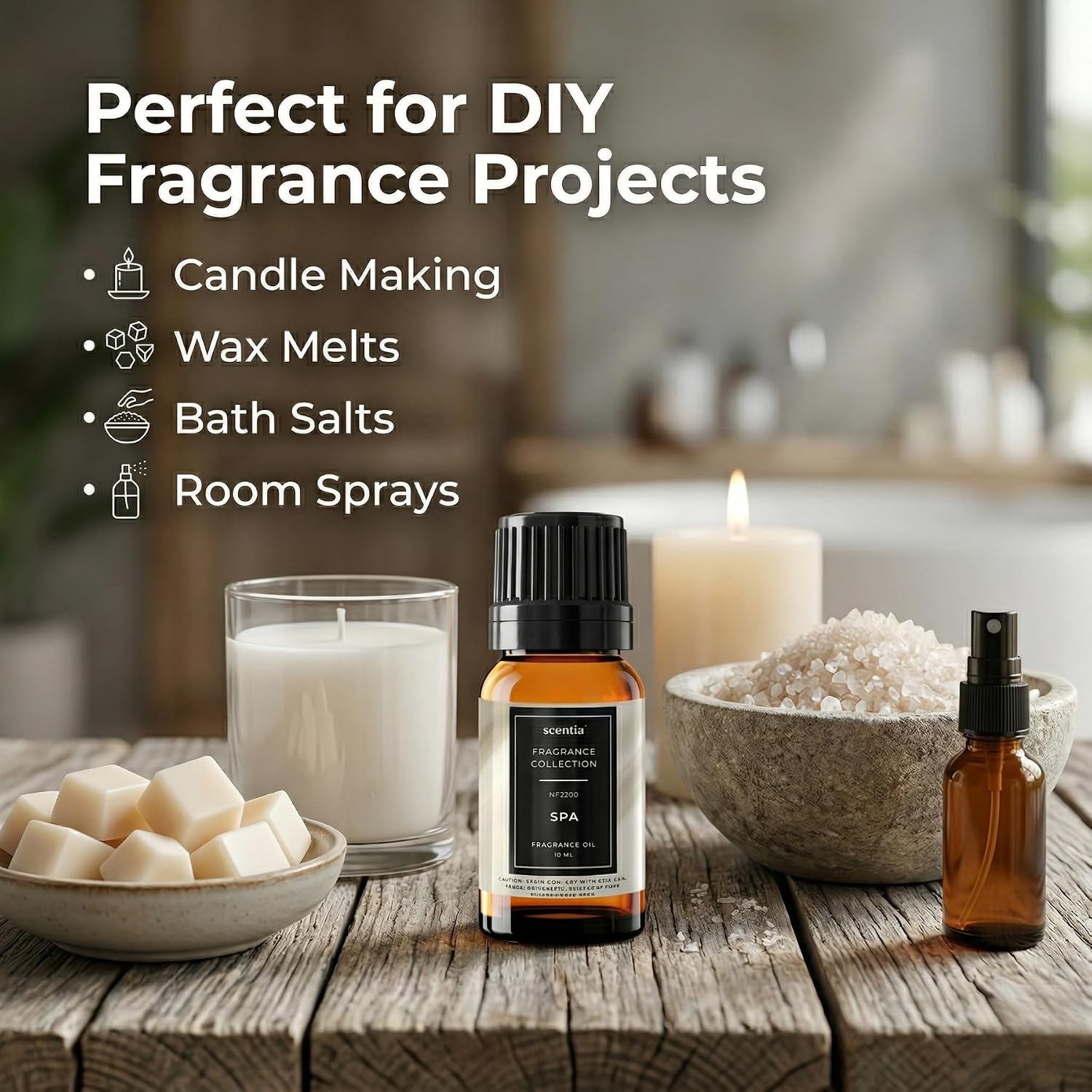 Clean Spa Diffuser Oil for Aromatherapy, Candle Making & DIY, 10 mL