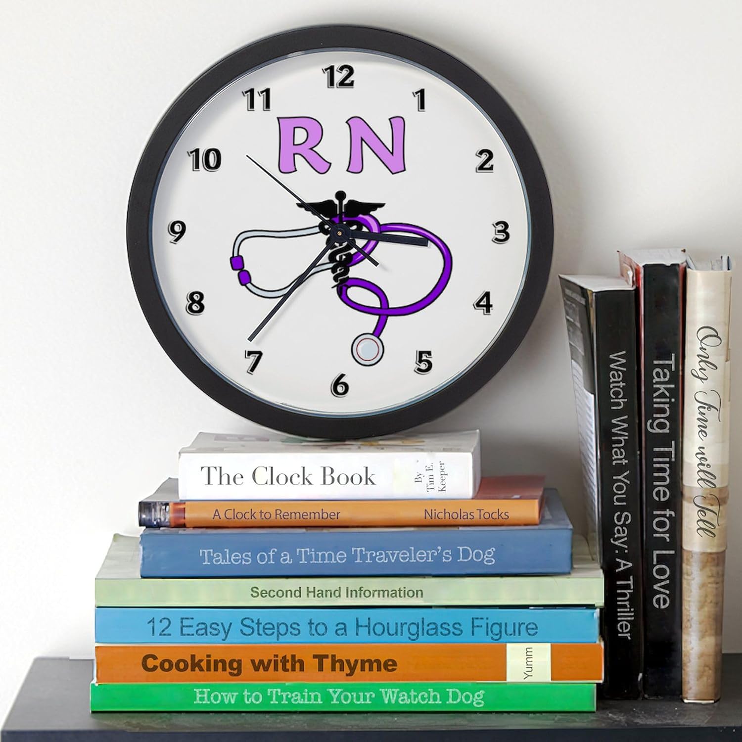 CafePress RN Nurse Medical 10" Wall Clock for Livingroom, Kitchen, or Office