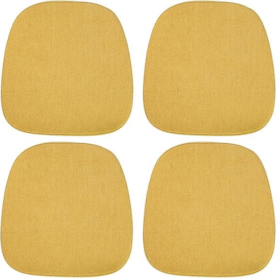 baibu 14x14 Inches Metal Chairs Cushions with Ties Set of 4, NonSlip