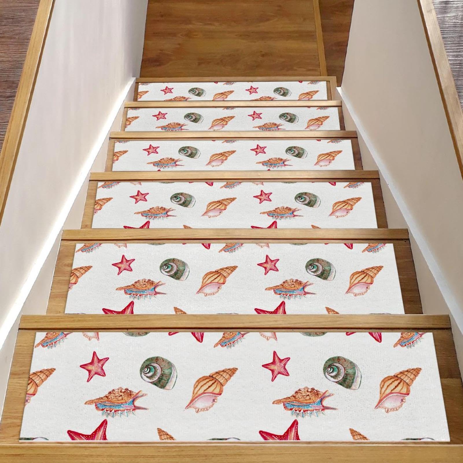 Alfombra antideslizante para peldaños con fijación reutilizable, juego de 15 piezas para escaleras