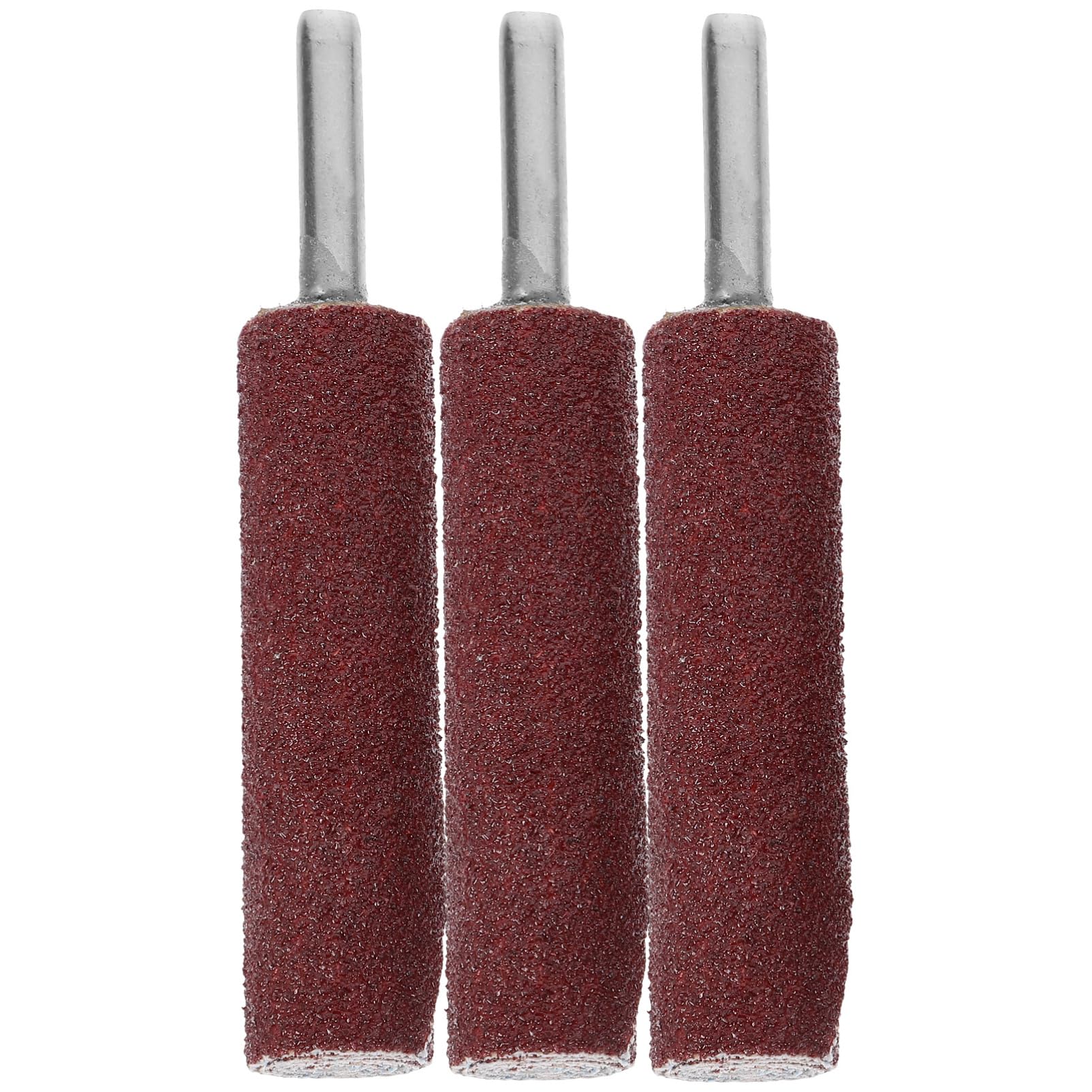 Ciieeo 3pcs Rotary Tool Sanding Drum Set with Cylindrical Sandpaper Rolls and Handles, Portable and Precise Grinding Bits for Jade and Wood DIY Projects and Home Repairs