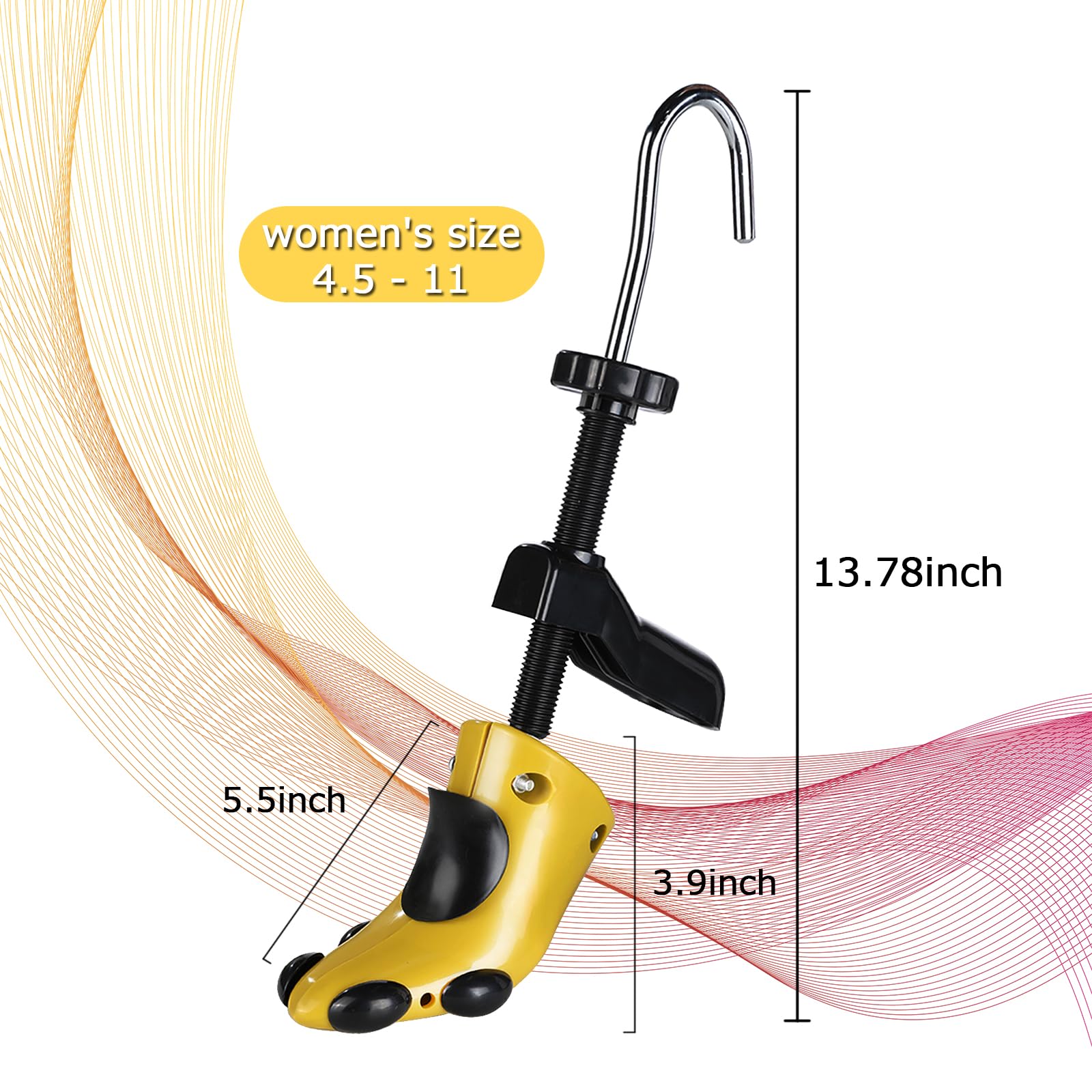 Estirador profesional de zapatos de tacón alto, longitud y ancho ajustables, ampliador de zapatos ajustable en 4 direcciones