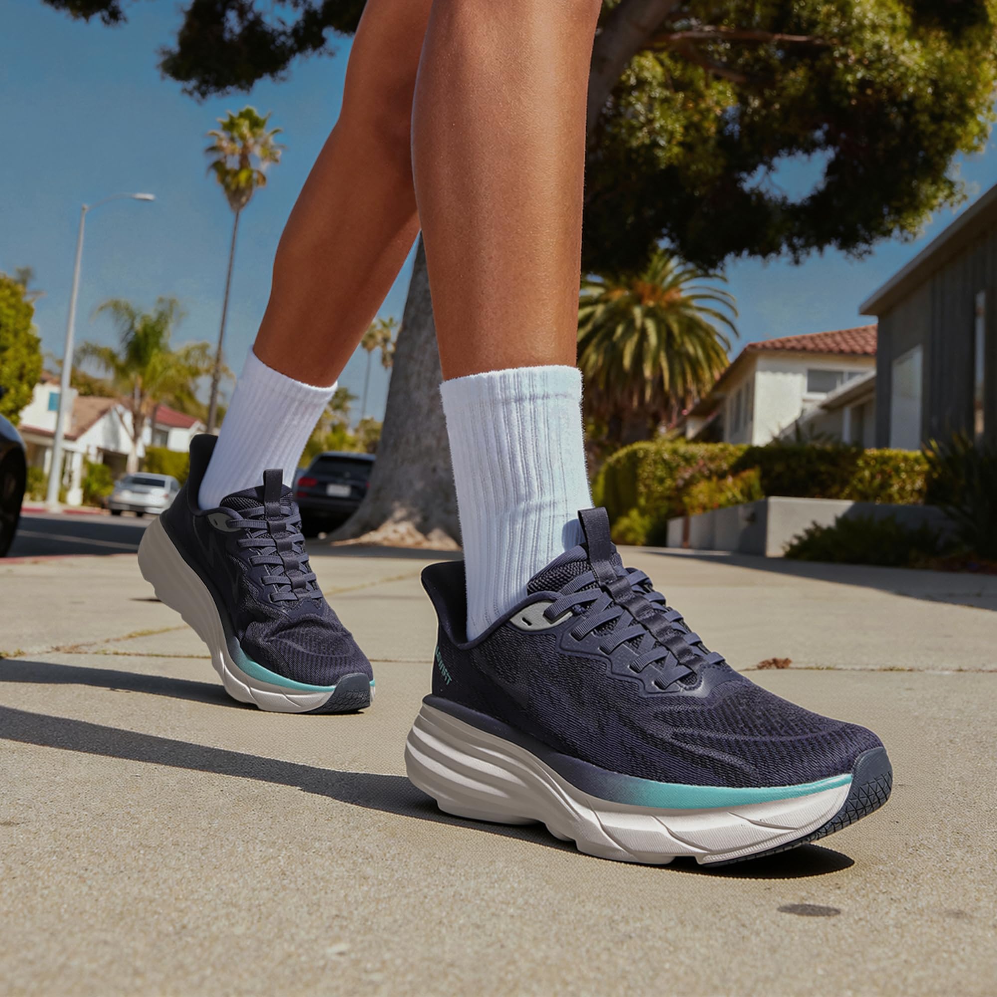 ALLSWIFIT Damskie buty trekkingowe Buty do biegania Buty sportowe Sneakersy Lekkie i oddychające, Niebieska, 37.5 EU