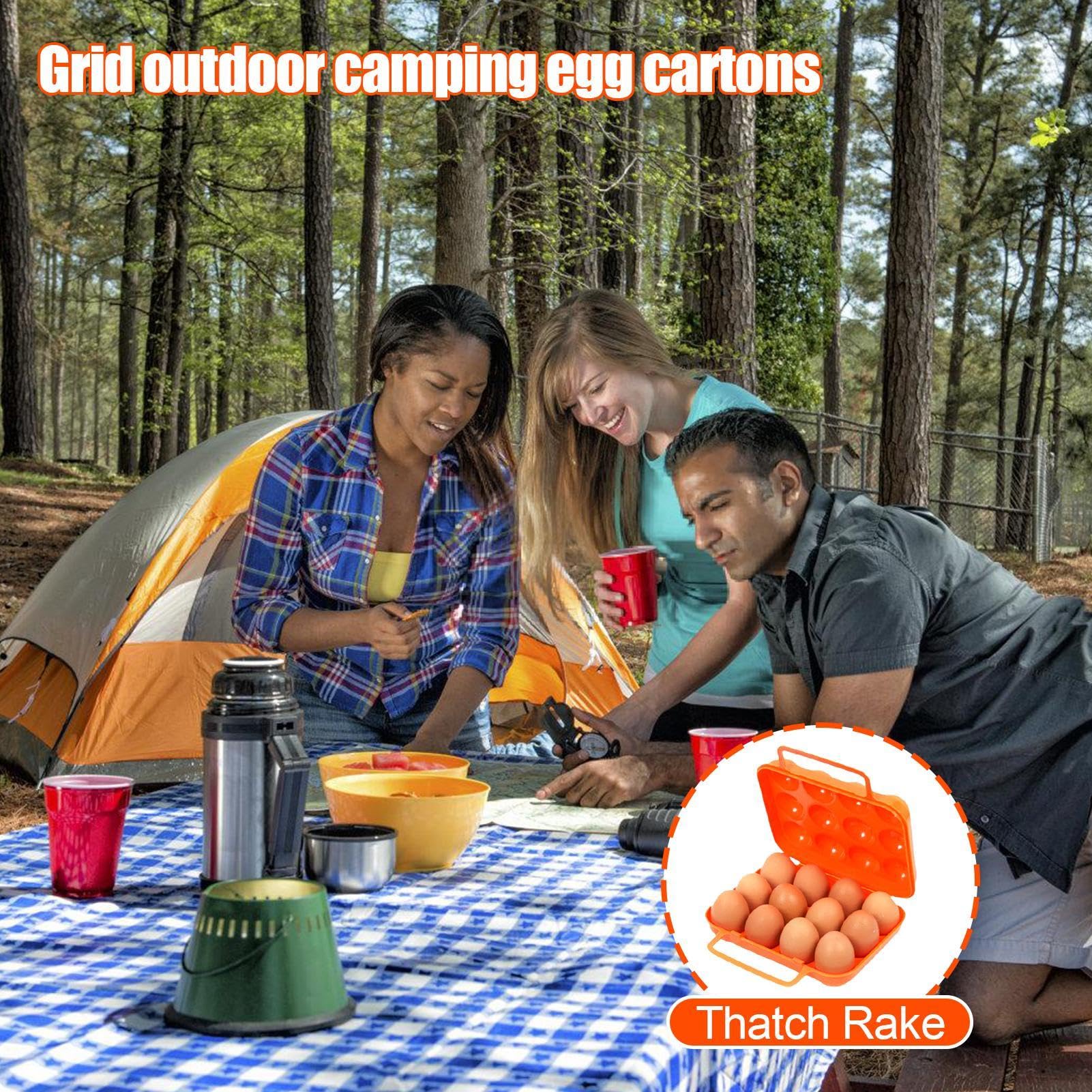 Eierbox 2er Set - Tragbarer Eierbehälter Für Camping & Picknick (Blau)