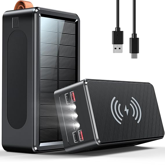 Power Bank 90000mAh High Capacity Battery Pack 35W Fast Charging - Wireless Solar Charger Power Bank...