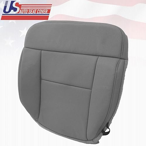 Miniatura 5 de 2007 para Ford F150 Lariat Driver Side Bottom Funda de asiento de tela de repuesto gris pedernal